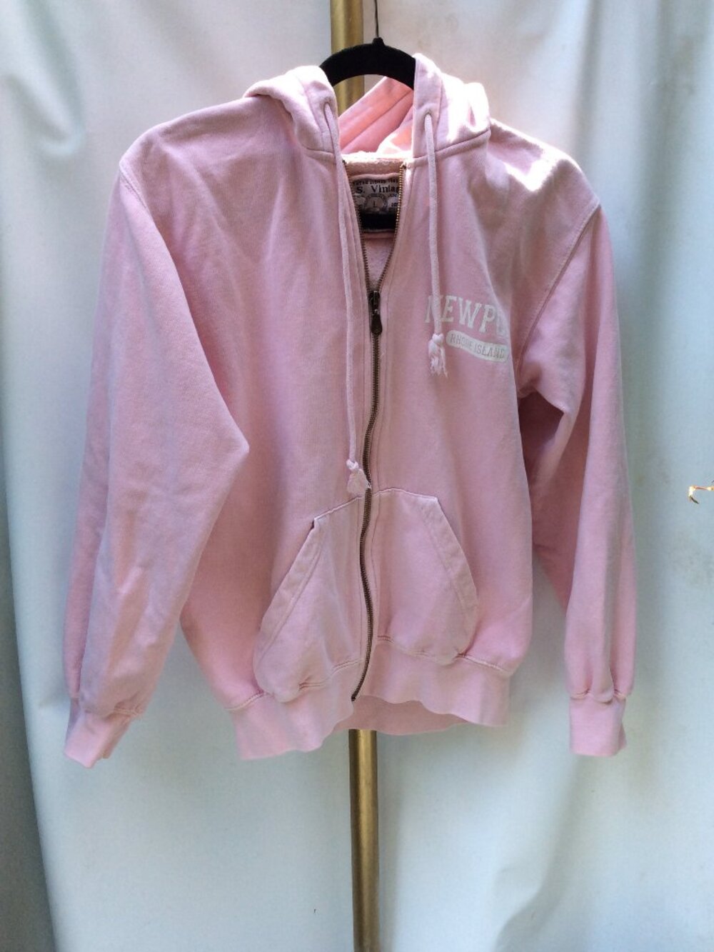 Pink Newport Rhode Island Zip-Up Hoodie